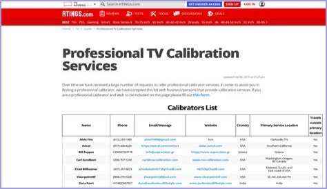 Professional TV Calibration Services